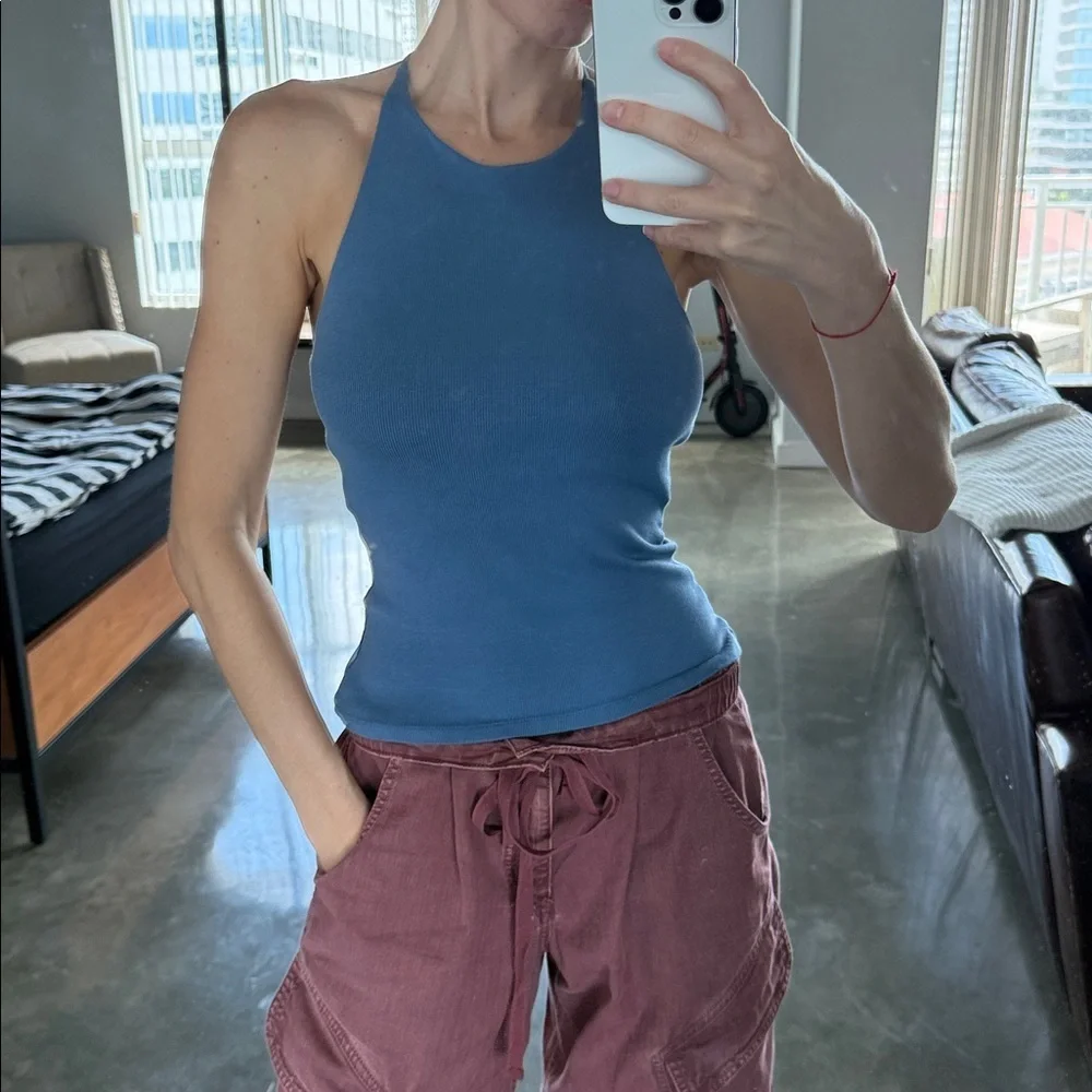 Zara Halter Neck Open Back Tank Top - Picture 7 of 8